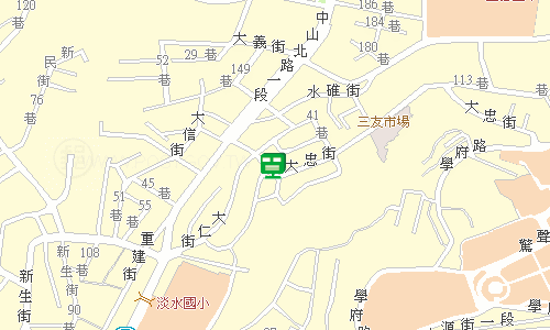 淡水郵局(三重27支)地圖