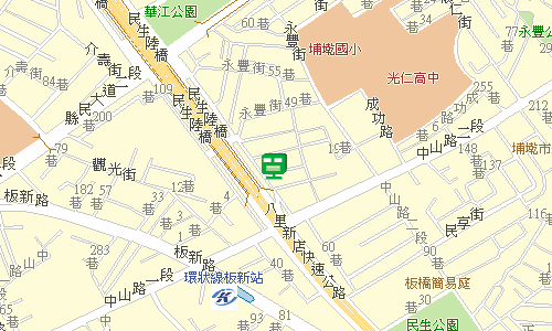 板橋郵局快捷股地圖