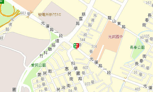 新竹郵局投遞股地圖