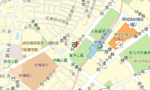 板橋郵局快捷股地圖