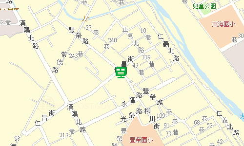 臺東郵局郵務科地圖