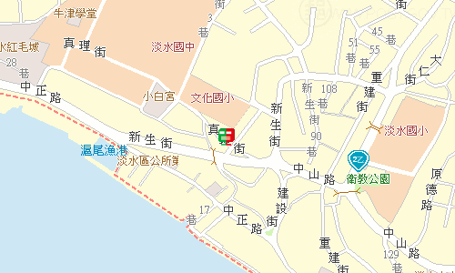 淡水郵局(三重27支)地圖