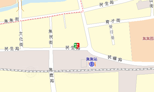 集集郵局地圖