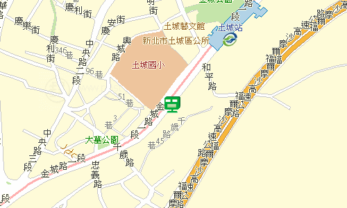 板橋郵局快捷股地圖