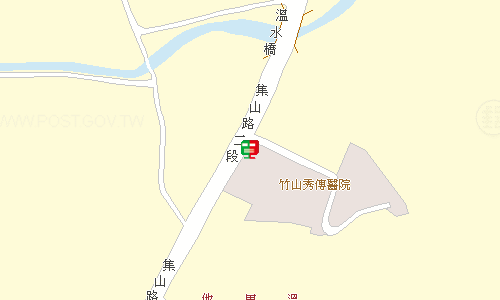 竹山郵局地圖