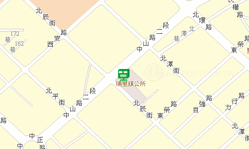 埔里郵局地圖