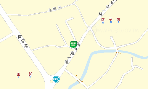 竹山郵局地圖