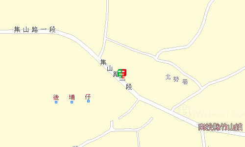 竹山郵局地圖