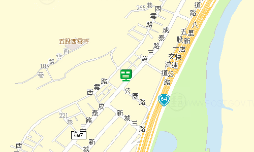 五股郵局(三重21支)地圖