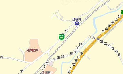 造橋郵局地圖