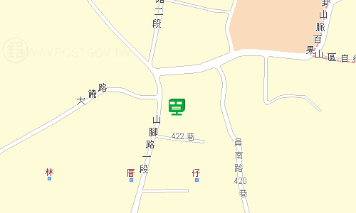 員林郵局地圖