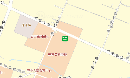 臺東郵局郵務科地圖