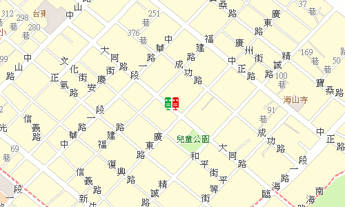 臺東郵局郵務科地圖