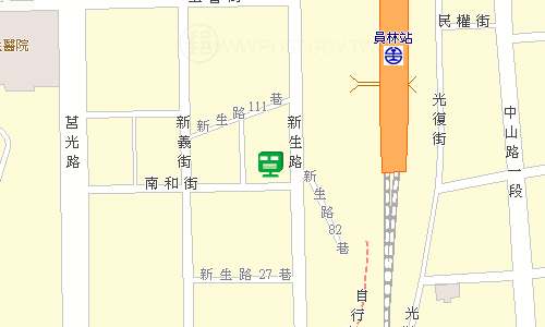 員林郵局地圖