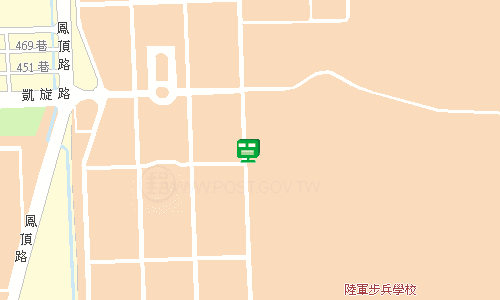 鳳山郵局郵務股地圖