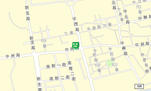 燕巢郵局地圖