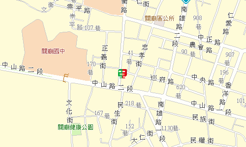 關廟郵局地圖