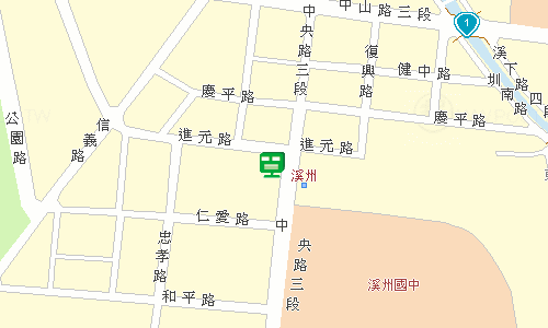 溪州郵局地圖