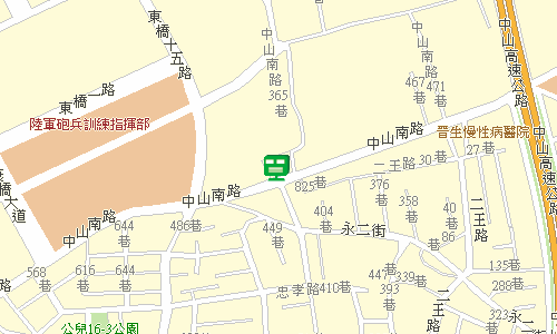 永康二王郵局地圖