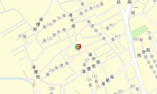 臺南郵局安南投遞股地圖