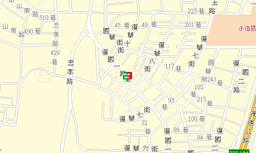 永康郵局地圖