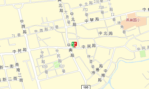 岡山郵局郵務股地圖