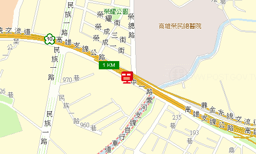 左營榮總郵局地圖