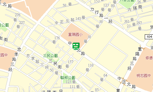 三重郵局郵務科投遞股地圖