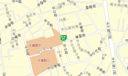 永康郵局地圖