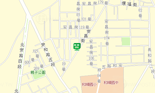 臺南郵局安南投遞股地圖