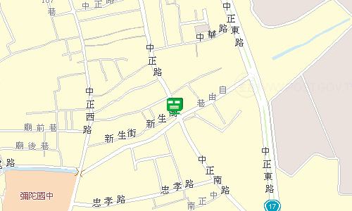 彌陀郵局地圖