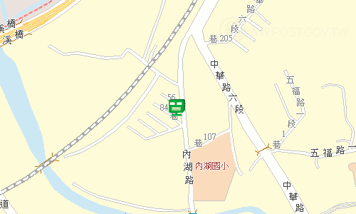 內湖路郵局地圖