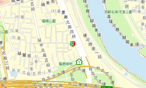 臺北郵局士林投遞股地圖