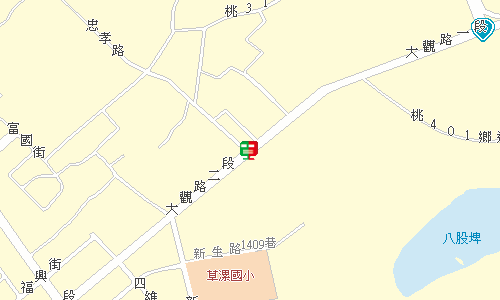 觀音新坡郵局地圖