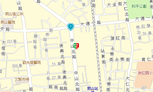 岡山郵局郵務股地圖