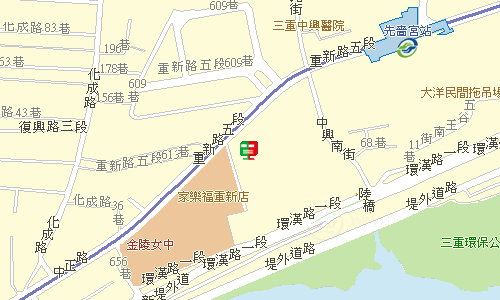 三重郵局郵務科投遞股地圖
