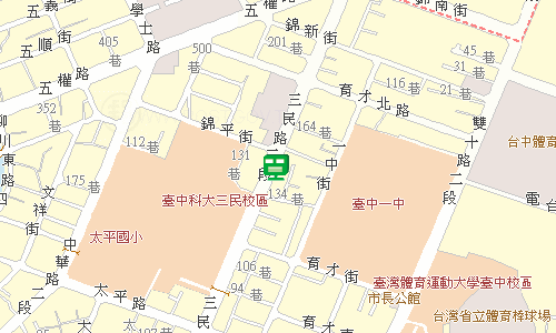 臺中郵局快包一股地圖