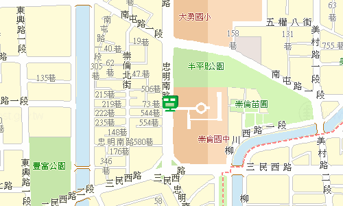 臺中郵局快包一股地圖