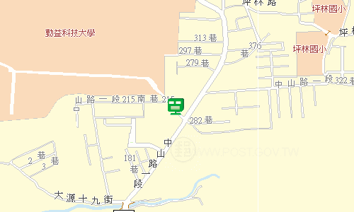 太平宜欣郵局郵務股地圖