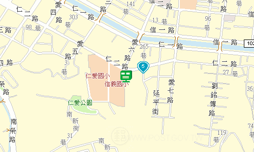 基隆郵局快捷股地圖