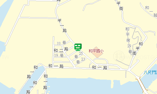 基隆郵局快捷股地圖