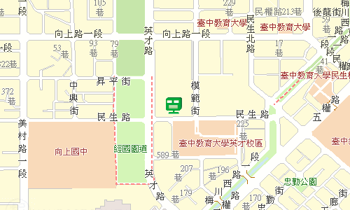 臺中郵局快包一股地圖