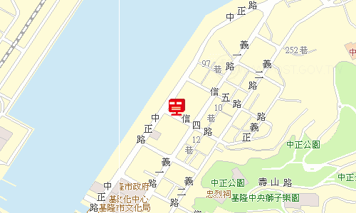 基隆郵局快捷股地圖