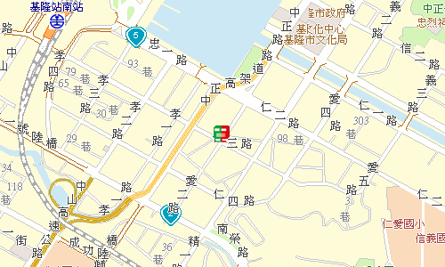 基隆郵局快捷股地圖