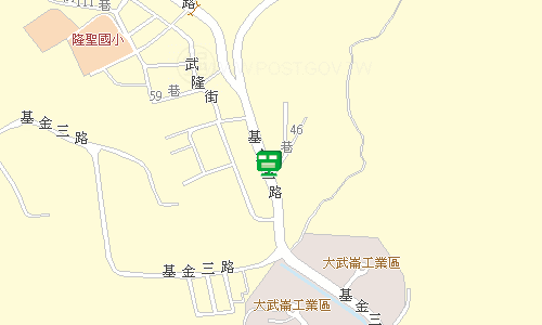 基隆郵局快捷股地圖