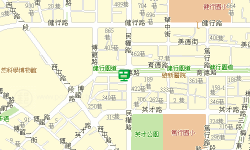 臺中郵局快包一股地圖