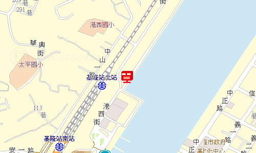 基隆郵局快捷股地圖