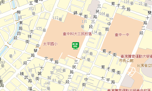 臺中郵局快包一股地圖