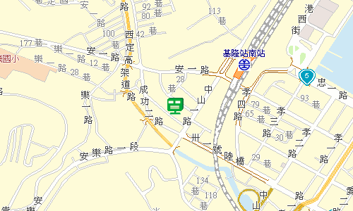 基隆郵局快捷股地圖