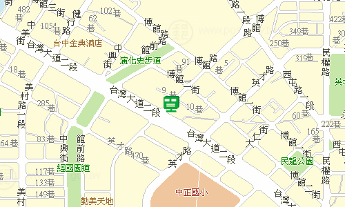臺中郵局快包一股地圖